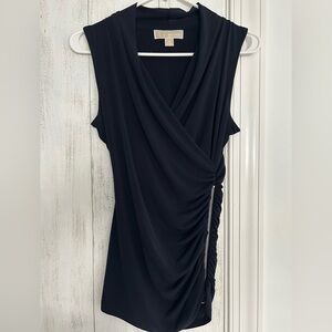 Michael Kors Sleeveless Top With Ruching